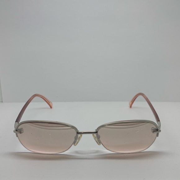 Calvin Klein Accessories - Calvin Klein Pink Oval Half Rim Sunglasses Frames